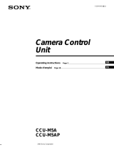 Sony CCU-M5AP Manuel utilisateur