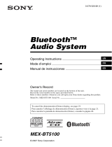 Sony Ericsson MEX-BT5100 Manuel utilisateur