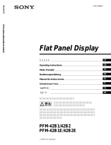 Sony PFM-42B2E Manuel utilisateur