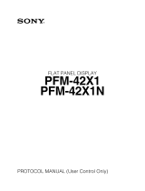 Sony PFM-42X1 Manuel utilisateur
