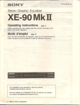 Sony XE-90MKII Manuel utilisateur