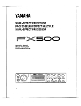 Yamaha FX500 Manuel utilisateur