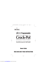 Rival Crock Pot Le manuel du propriétaire