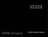 Xtant Model X1001 Manuel utilisateur