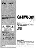 Aiwa CA-DW680 Operating Instructions Manual