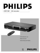 Philips CDR760BK Manuel utilisateur