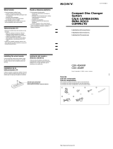 Sony CDX-454XRF Guide d'installation