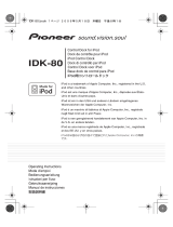 Pioneer IDK-80 Manuel utilisateur