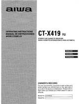 Aiwa CT-X419 Mode d'emploi