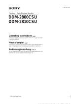 Sony DDM-2800CSU Manuel utilisateur