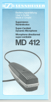 Sennheiser Super-Cardioid Dynamic MD 412 Manuel utilisateur