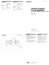 Sony XS-F1721 Manuel utilisateur