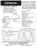 Hitachi RAC-35WX8 Manuel utilisateur