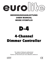 EuroLite D-4 Manuel utilisateur