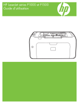 HP LaserJet P1006 Printer Le manuel du propriétaire