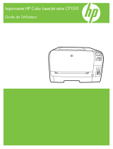 HP Color LaserJet CP1510 Printer series Le manuel du propriétaire