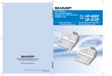 Sharp UP-800F Mode d'emploi