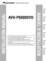 Pioneer AVH-P6600DVD Le manuel du propriétaire