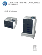 HP Color LaserJet Enterprise CP4025 Printer series Le manuel du propriétaire