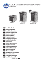 HP COLOR LASERJET ENTERPRISE CM4540fskm Guide d'installation