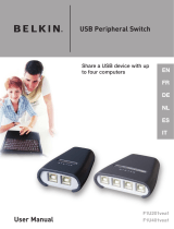 Belkin SWITCH POUR PÉRIPHÉRIQUES USB 4X1 #F1U401EA Le manuel du propriétaire