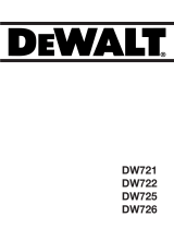 DeWalt DW722 T 2 Le manuel du propriétaire
