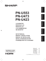 Sharp PN-U553 Le manuel du propriétaire