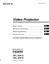 Sony VPL-AW10 Le manuel du propriétaire