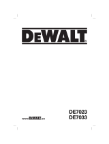 DeWalt DE7023 Manuel utilisateur