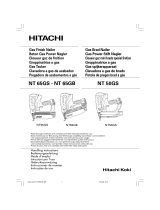 Hitachi NT50GS - 2" Gas Powered 18 Gauge Straight Finish Nailer Le manuel du propriétaire