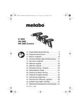 Metabo HE 2000 Le manuel du propriétaire