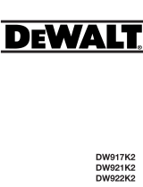 DeWalt DW921K T 1 Le manuel du propriétaire
