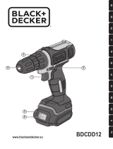 Black & Decker Akku-Bohrschrauber 10,8V Li-Ion BDCDD12KB Le manuel du propriétaire