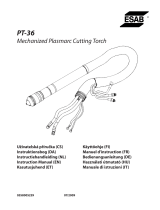 ESAB PT-36 Mechanized Plasmarc Cutting Torch Manuel utilisateur