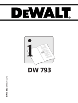 DeWalt DW793 T 1 Le manuel du propriétaire