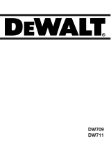 DeWalt DW709 T 2 Le manuel du propriétaire
