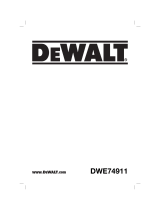 DeWalt DWE74911 Manuel utilisateur