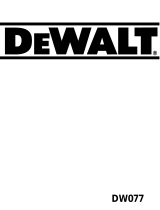 DeWalt DW077K Manuel utilisateur