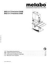 Metabo BAS 317 Precision WNB Le manuel du propriétaire