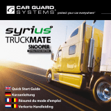 Snooper Syrius Truckmate series Guide de démarrage rapide