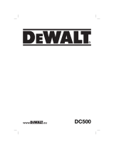 DeWalt DC500 T 2 Manuel utilisateur