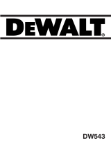 DeWalt DW543 T 3 Manuel utilisateur