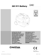 Nilfisk GD 911 Battery Le manuel du propriétaire