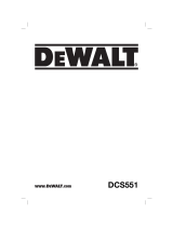 DeWalt DCS551 Manuel utilisateur