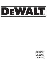 DeWalt DE6212 Manuel utilisateur