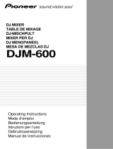 Pioneer djm 600 dj mixer 5 kanaals Le manuel du propriétaire