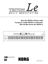 Korg TRITONLE Le manuel du propriétaire