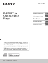 Sony CDX-G2000UI Le manuel du propriétaire