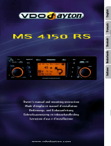 VDO MS 4150 RS MP3 Le manuel du propriétaire