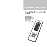 Universal Remote Control HOME THEATRE MASTER 1000 Manuel utilisateur